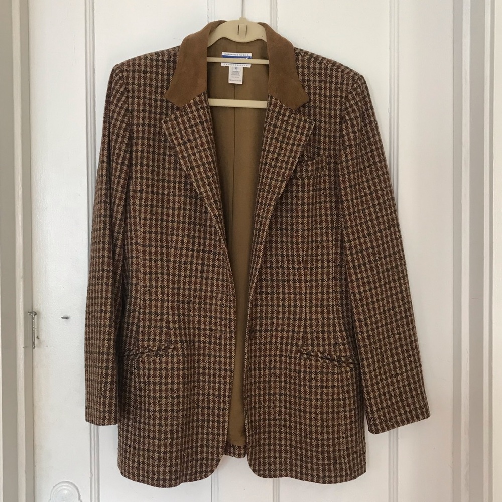 Vintage Pendleton Brown Tweed Blazer